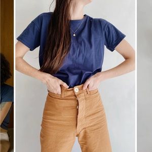 Mabo adult organic cotton tee in midnight xs